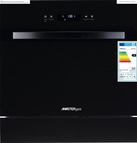 غسالة صحون اسود بلت ان 60×60 ماستر جاز موديل ( MGD...