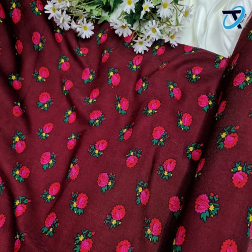 شالكي وردة صغيرة عنابي