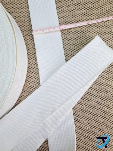 حزام شنط ابيض / عرض 5cm