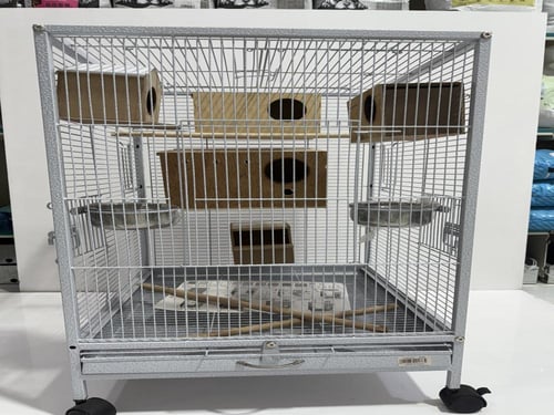 عش خشبي مستطيل لطيور البادجي والطيور الأخرى موديل...