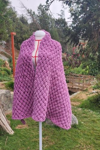 A purple shawl