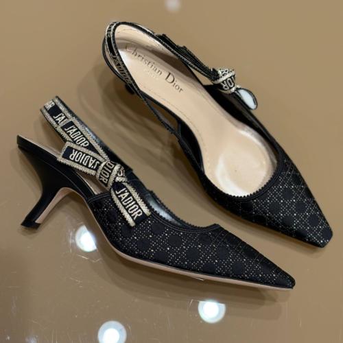 كعب ديور أسود وبيج مقاس ٤١ | Dior J'Adior Slingback Pumps size 41