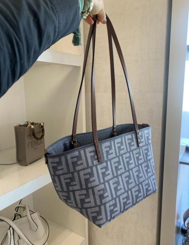 فيندي حقيبة جينز | Fendi jeans canvas tote