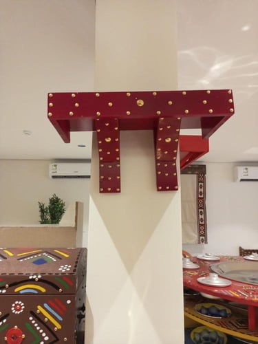 رف تراثي نجدي طول متر
