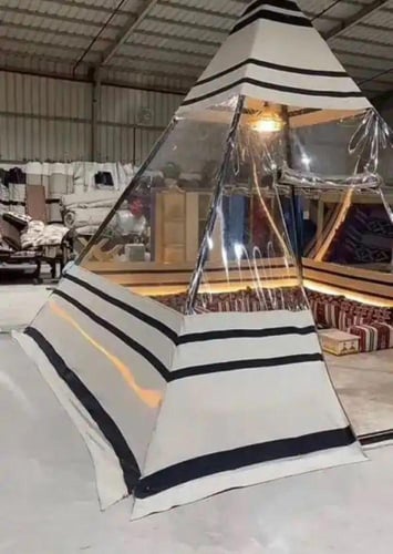 خيمة هرمية 3 *3 غير شامل الاثاث
