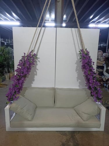 ارجوحة ريفية بمسند ظهر