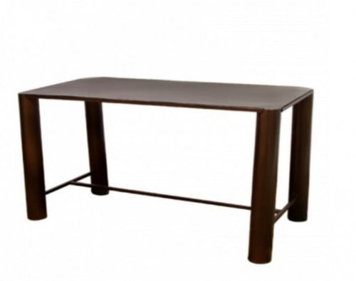 طاولة حديد بني