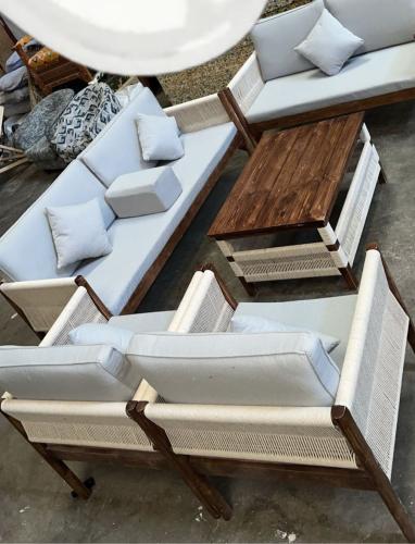 طقم جلسة خيوط فاخر مديل جديد