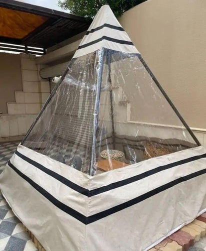 خيمة هرمية 4*4غير شامل الاثاث