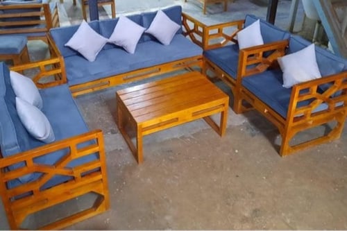 طقم جلسة خشب سويدي