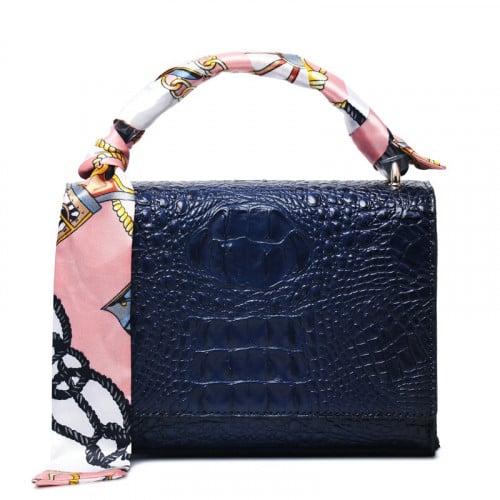 حقيبة جلد كحلي