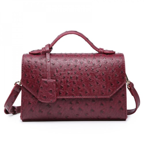 حقيبة جلد ماروني bag 13