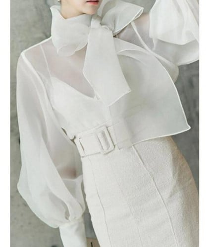 توب اورقانزا ابيض blouse1