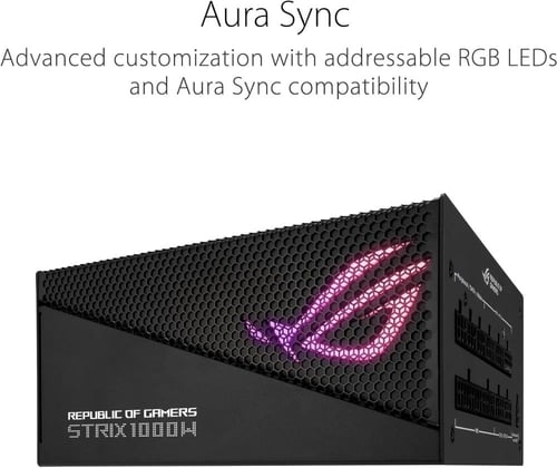 ASUS ROG Strix 1000W Gold Aura Edition Power Suppl...