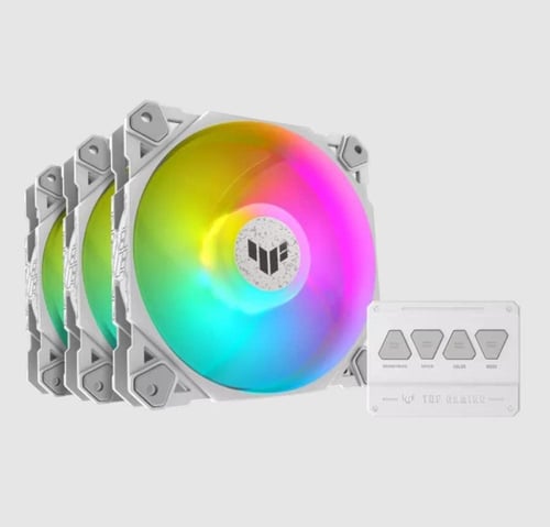 TUF Gaming TF120 ARGB Case Fan White Edition 3-in-...