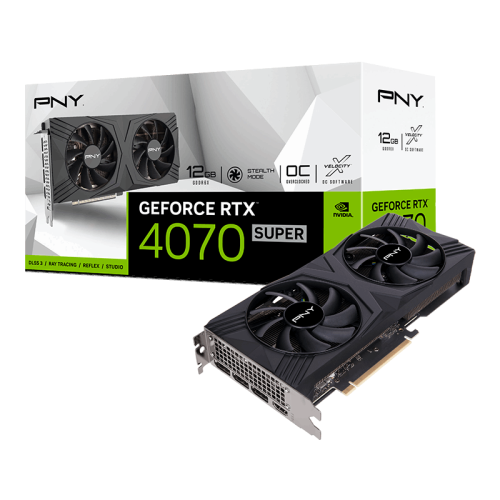PNY GeForce RTX™ 4070 SUPER 12GB VERTO™ Overclocke...