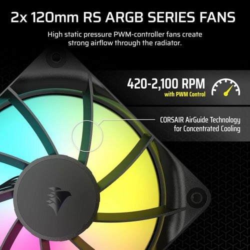 CORSAIR Nautilus 240 RS ARGB Liquid CPU Cooler مبر...