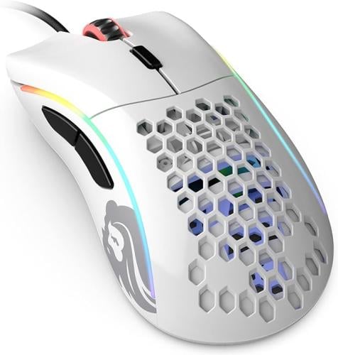 Glorious Model D Glossy White Wired Gaming Mouse م...