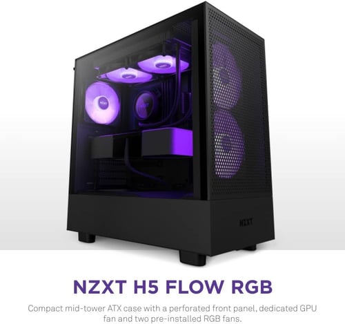 NZXT H5 Flow RGB Black كيس للكمبيوتر