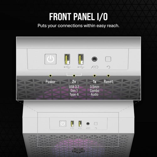 Corsair 3000D RGB Airflow Mid-Tower PC Case White