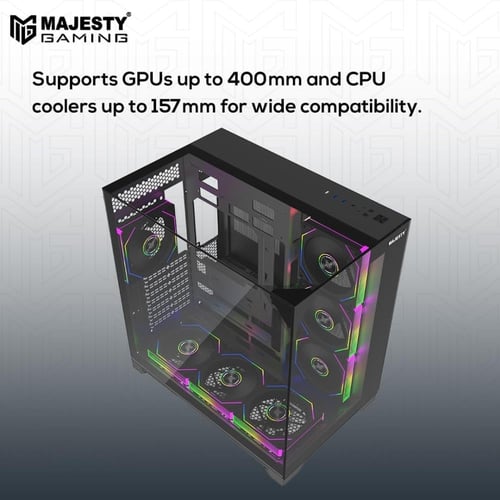صندوق كمبيوتر ماجيستي ميد تاور اكس سبيس مزود بـ 7...