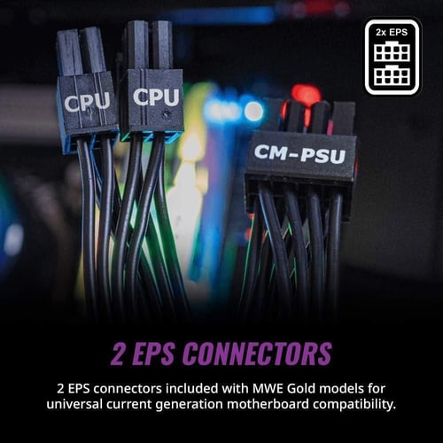 Cooler Master MWE 650 Gold V2 Power Supply - Fully...