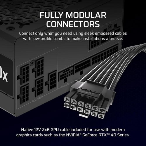 Corsair RMx Series RM1000x Gold 1000W Fully Modula...