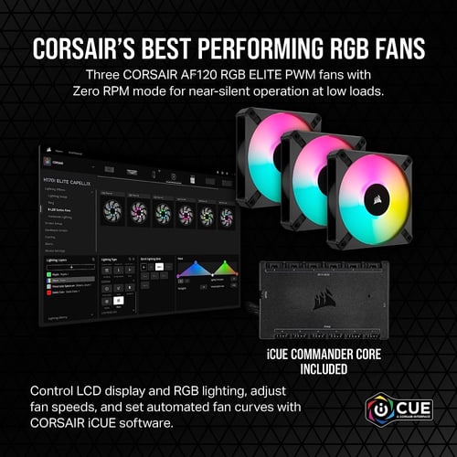 Corsair iCUE H150i Elite LCD XT Liquid CPU Cooler...