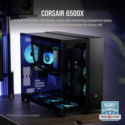 CORSAIR 6500X Mid-Tower ATX Dual Chamber PC Case ك...