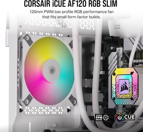 Corsair iCUE AF120 RGB Elite Single White