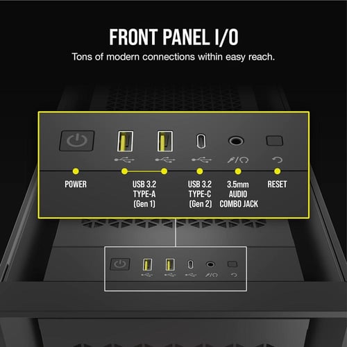Corsair 5000D Airflow Mid-Tower Case Black كيس للك...