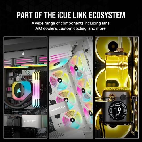 CORSAIR iCUE Link H100i RGB Liquid CPU Cooler مبرد...
