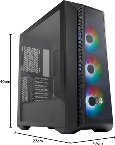 Cooler Master MasterBox 520 Mesh ARGB Tempered Gla...