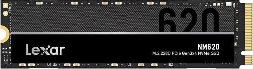 Lexar NM620 1TB SSD, M.2 2280 PCIe Gen3x4 NVMe 1.4...