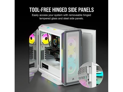 CORSAIR iCUE 5000T RGB Mid-Tower ATX PC Case White