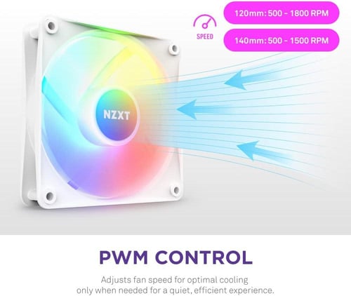 NZXT F120 RGB Core Sublime RGB - PWM Control - Sin...