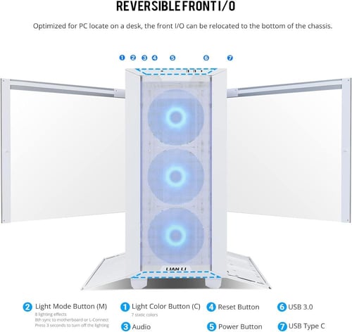 LIAN LI LANCOOL III E-ATX PC Case, Spacious RGB Ga...