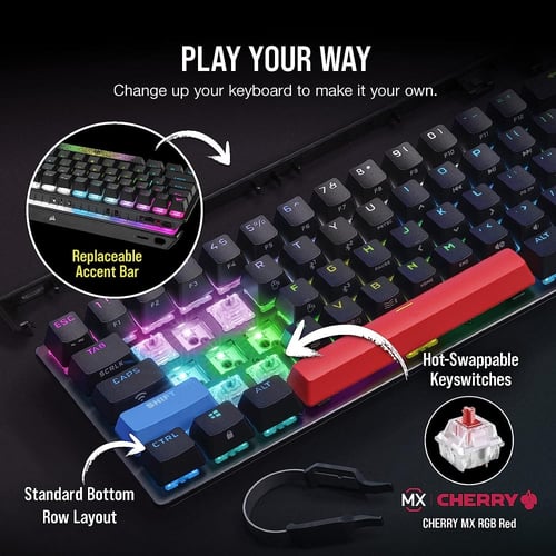 Corsair K70 PRO MINI WIRELESS RGB 60% Mechanical G...
