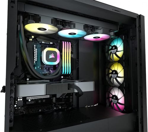Corsair H150 RGB 360mm Liquid CPU Cooler black مبر...