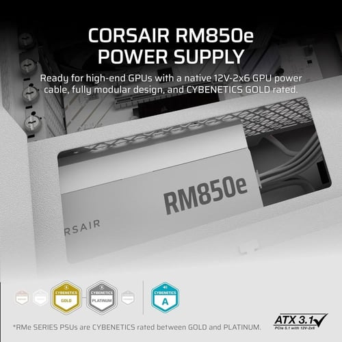 CORSAIR RM850e (2025) Fully Modular Low-Noise ATX...