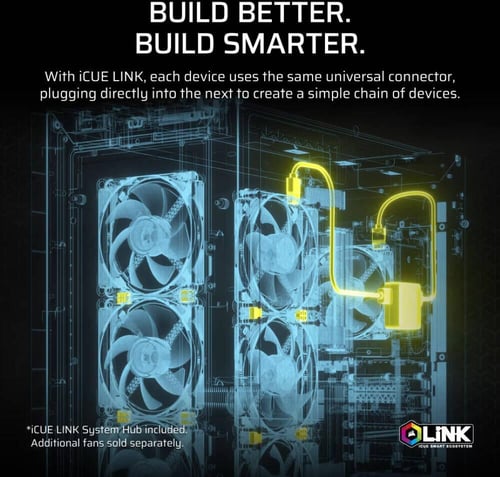 iCUE LINK TITAN 360 RX LCD Liquid CPU Cooler -Blac...