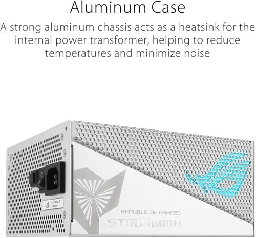 ASUS ROG Strix 1000W Gold Aura White Edition PSU ب...