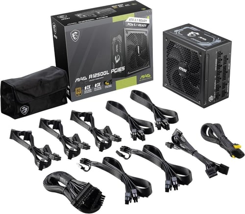 MSI MAG 1250GL PCIE 5 Gaming Power Supply - ATX 3....