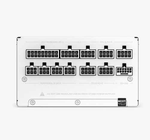 Nzxt C850 Gold ATX 3.1 باورسبلاي ابيض