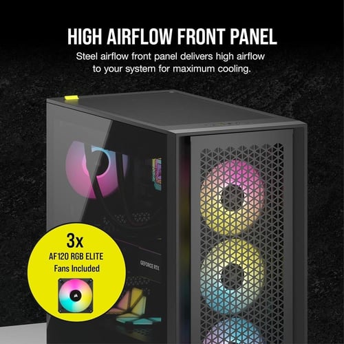 Corsair iCUE 4000D RGB Airflow Mid-Tower Case Blac...