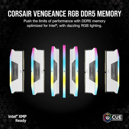 CORSAIR VENGEANCE RGB 64GB (2x32GB) DDR5 DRAM 6400...