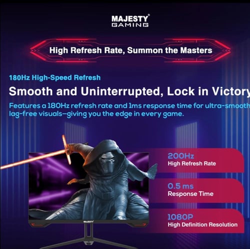 شاشة العاب ماجيستي FHD 1920×1080 مقاس 24.5 بوصة ,,...