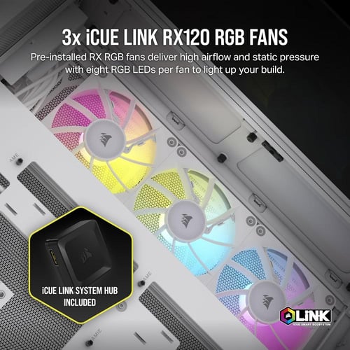 CORSAIR iCUE LINK 6500X RGB Mid-Tower ATX Dual Cha...