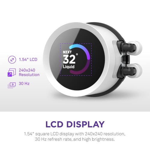 Kraken 360 RGB 360mm AIO Liquid Cooler with LCD Di...
