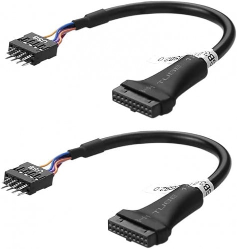 توصيله من usb3 19pin الى usb2 9pin